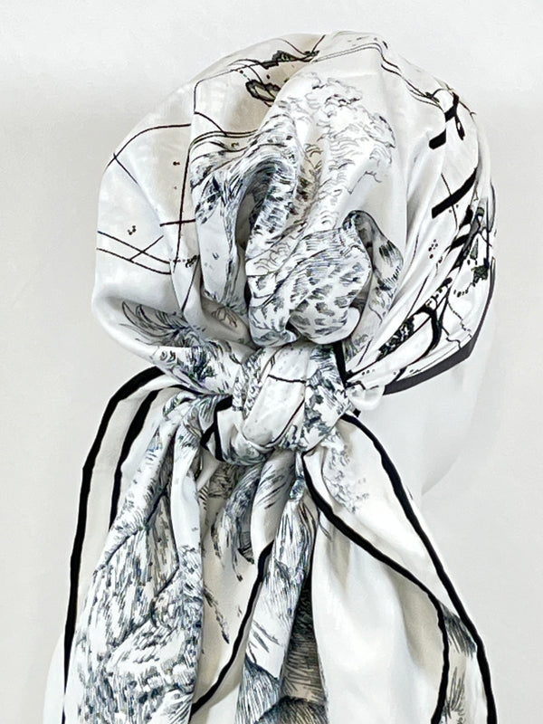 Kopftücher / kühle Farben