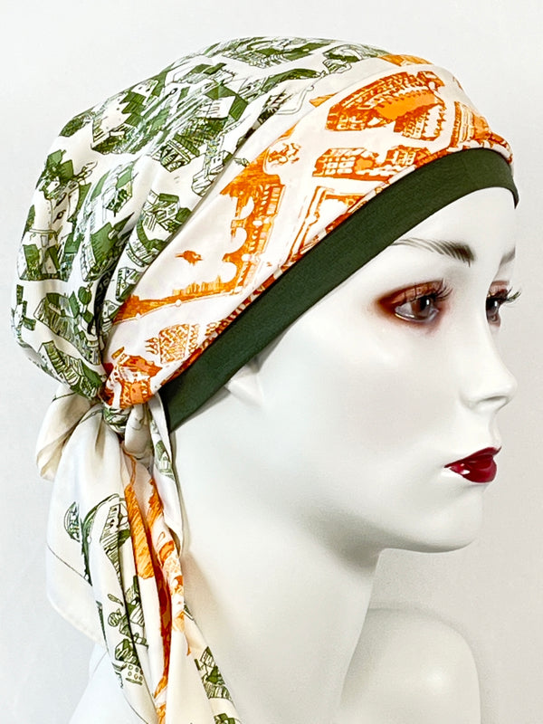 Kopftücher / warme Farben