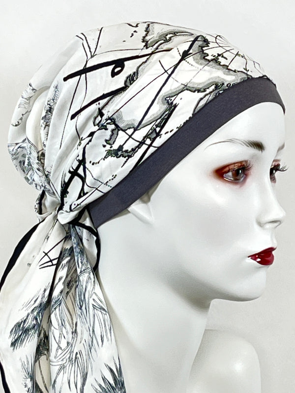 Kopftücher / kühle Farben