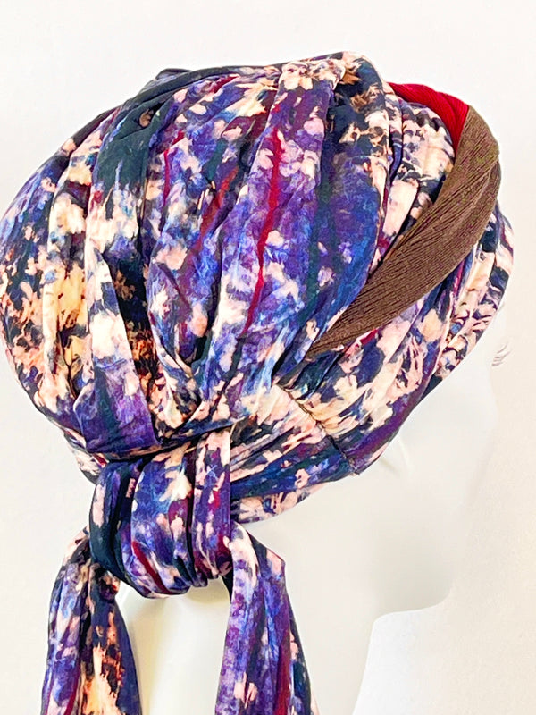 Chemo Mützen & angenähtem Nackenband