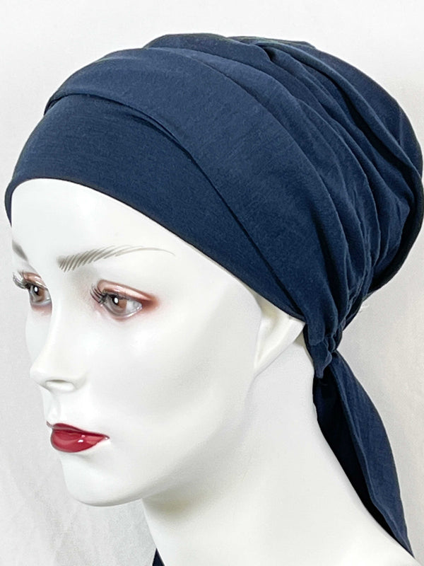 Chemo-Mützen & angenähtem Nackenband