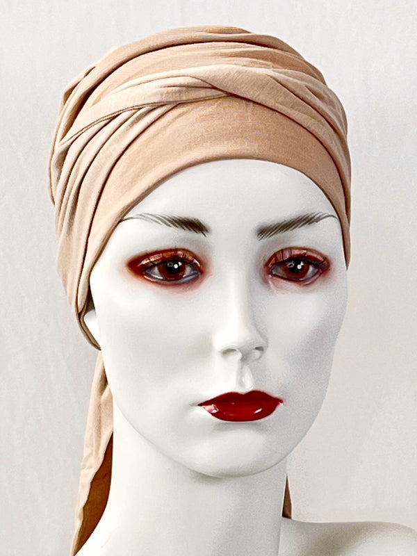 Chemo-Mützen & angenähtem Nackenband