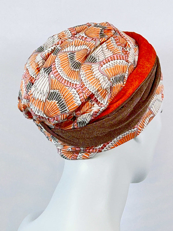 Mützen für Chemo & Alopezie - Gemustert mit Stirnband