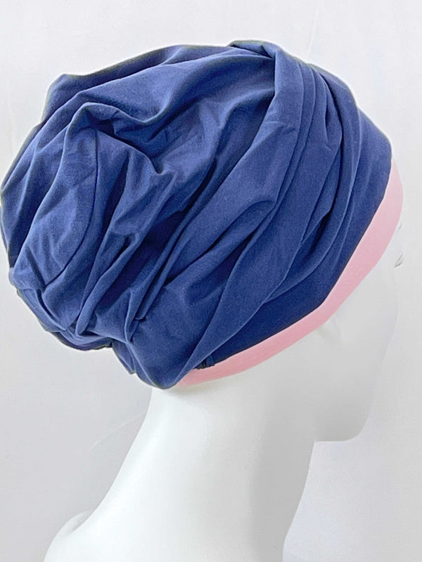 Chemo Mützen Kombinationen Dunkelblau