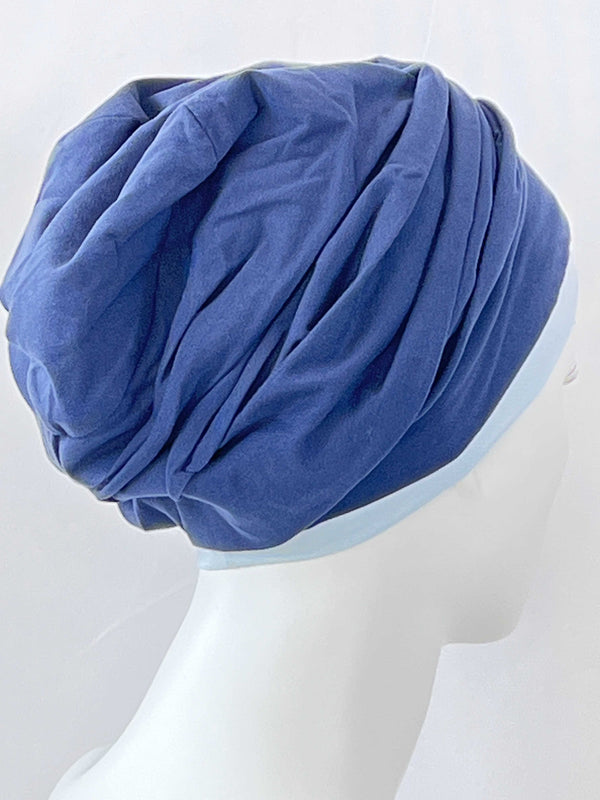 Chemo Mützen Kombinationen Dunkelblau