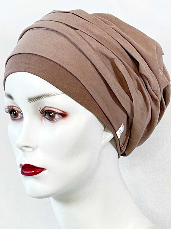 Chemo Mützen Kombinationen Taupe