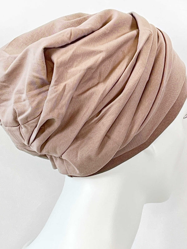 Chemo Mützen Kombinationen Taupe