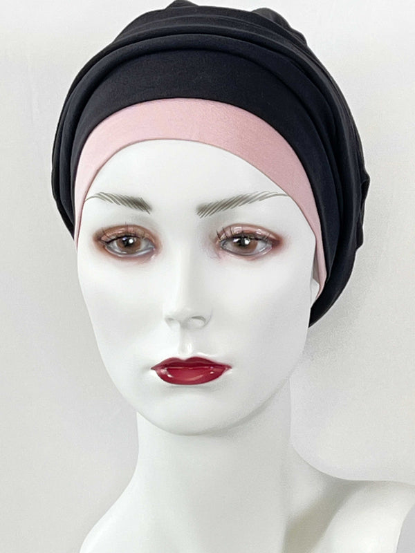 Chemo Mützen Kombinationen Schwarz