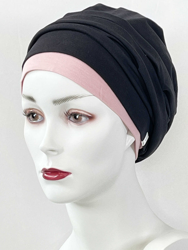 Chemo Mützen Kombinationen Schwarz