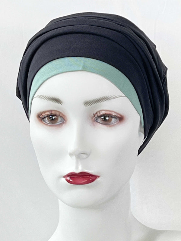 Chemo Mützen Kombinationen Schwarz