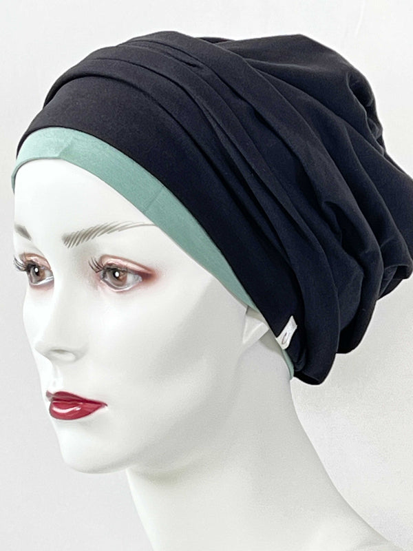 Chemo Mützen Kombinationen Schwarz