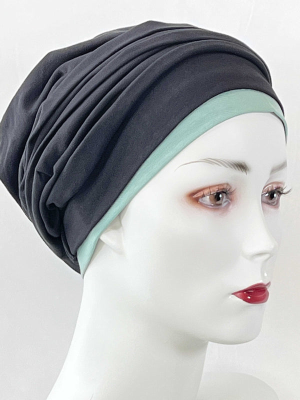 Chemo Mützen Kombinationen Schwarz