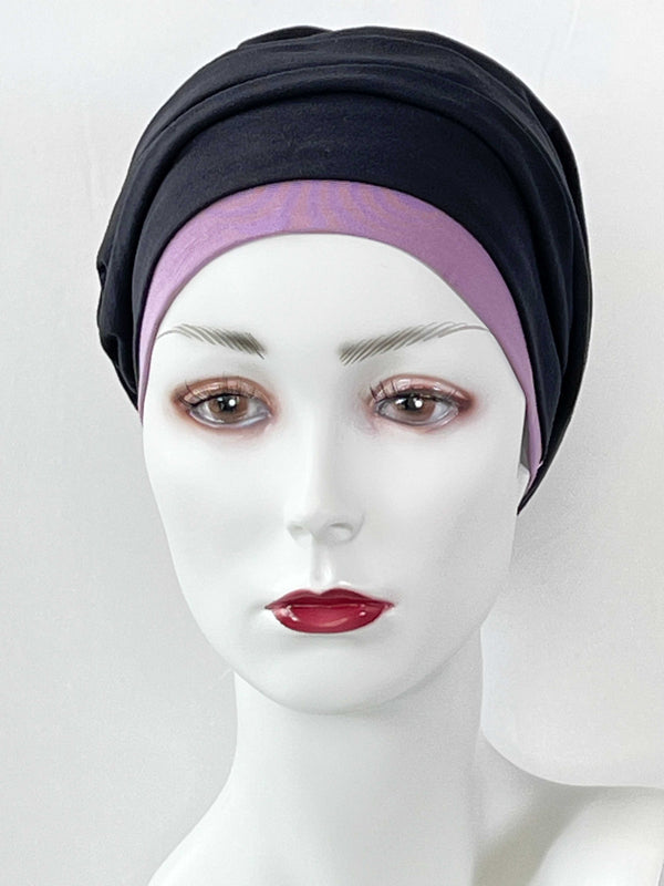 Chemo Mützen Kombinationen Schwarz