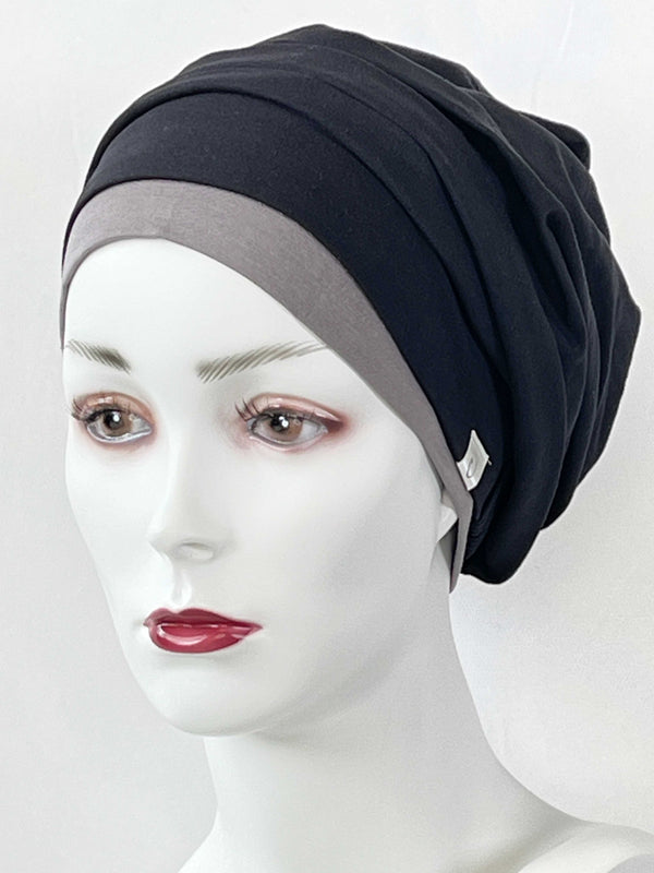 Chemo Mützen Kombinationen Schwarz