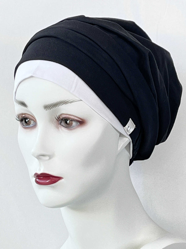 Chemo Mützen Kombinationen Schwarz