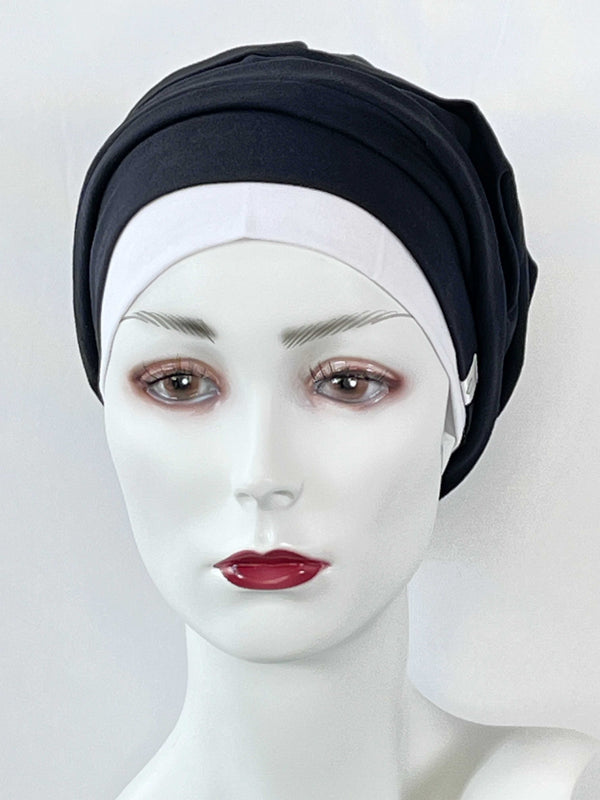 Chemo Mützen Kombinationen Schwarz