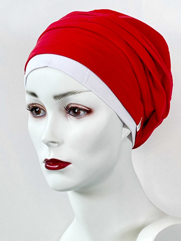 Chemo Mützen Kombinationen Rot