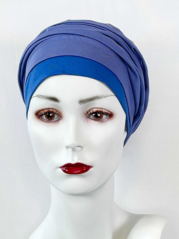 Chemo Mützen Kombinationen Hellblau