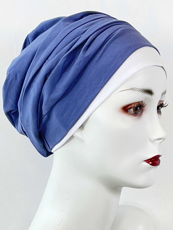 Chemo Mützen Kombinationen Hellblau