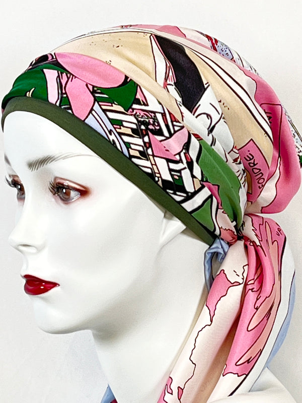 Kopftücher / kühle Farben