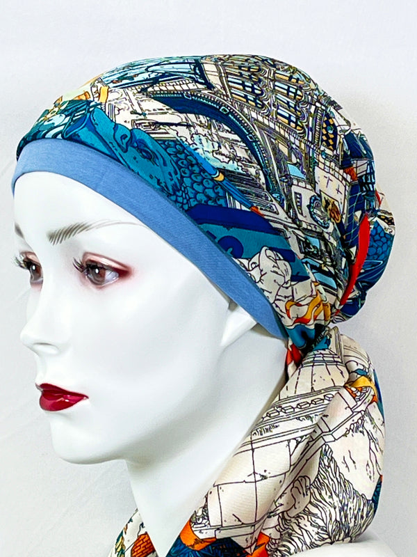 Kopftücher / warme Farben