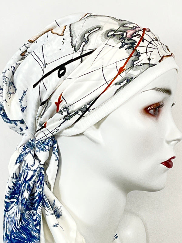 Kopftücher / kühle Farben