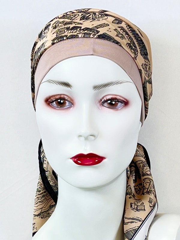 Kopftücher / warme Farben