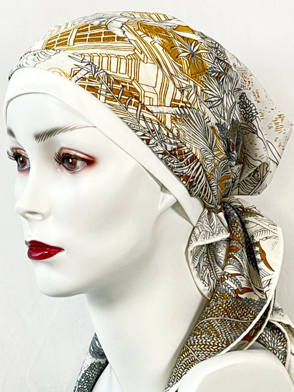 Kopftücher / warme Farben