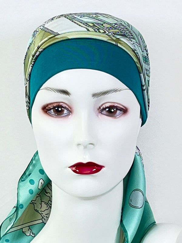 Kopftücher / kühle Farben