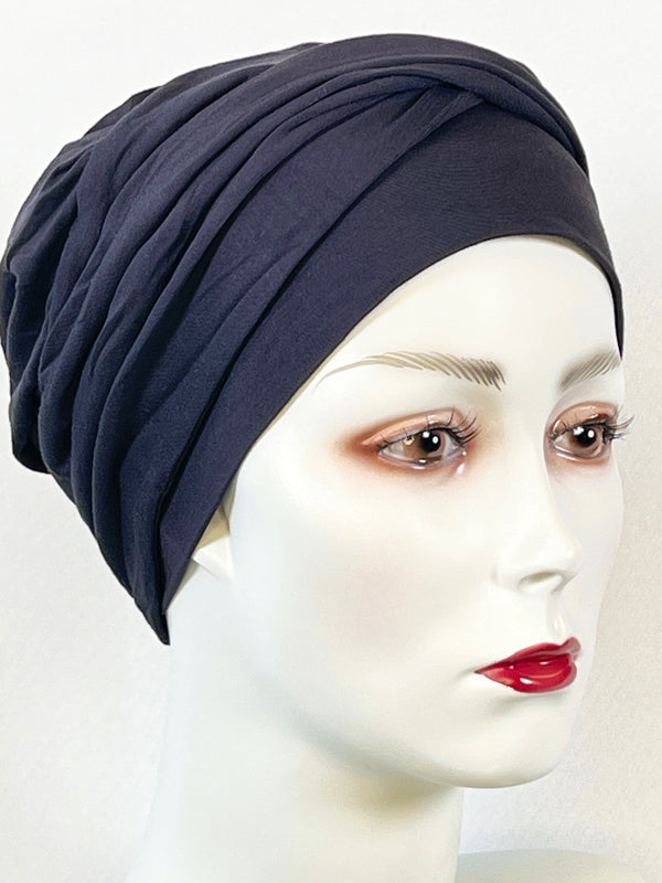 Mützen für Chemo & Alopezie - Uni mit Stirnband