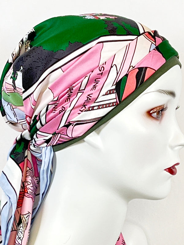 Kopftücher / kühle Farben