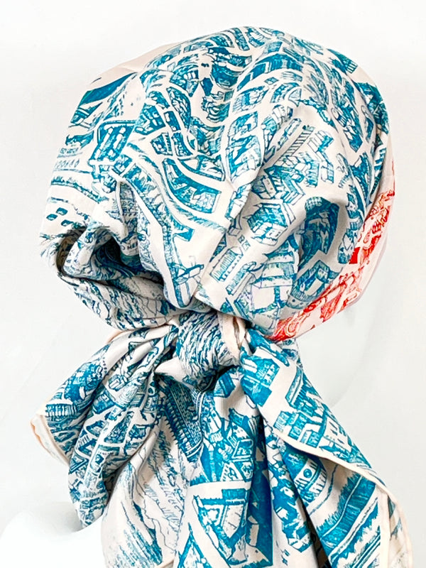 Kopftücher / kühle Farben