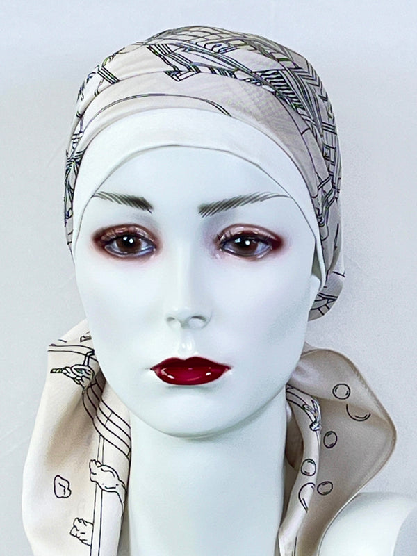 Kopftücher / kühle Farben