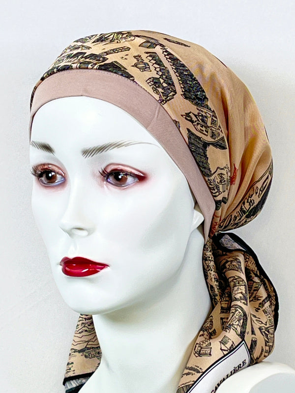 Kopftücher / warme Farben