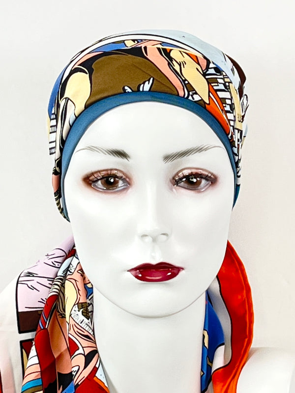 Kopftücher / warme Farben