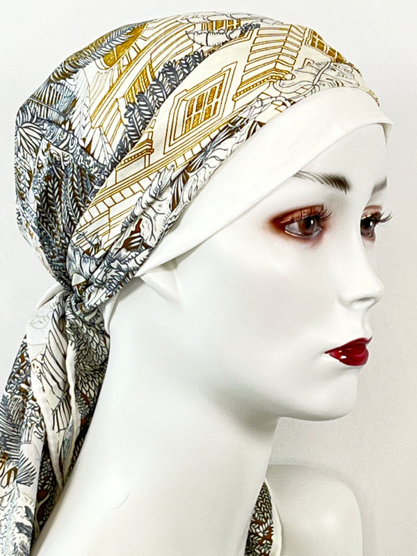 Kopftücher / warme Farben