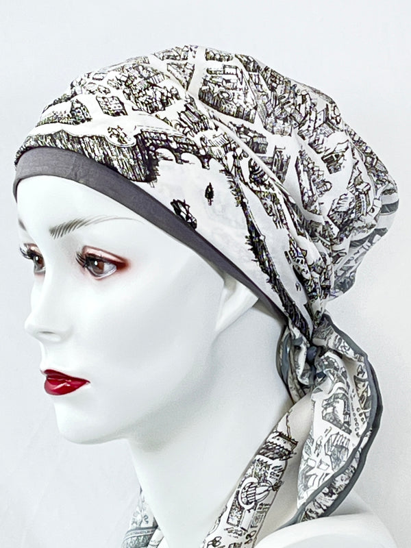 Kopftücher / kühle Farben