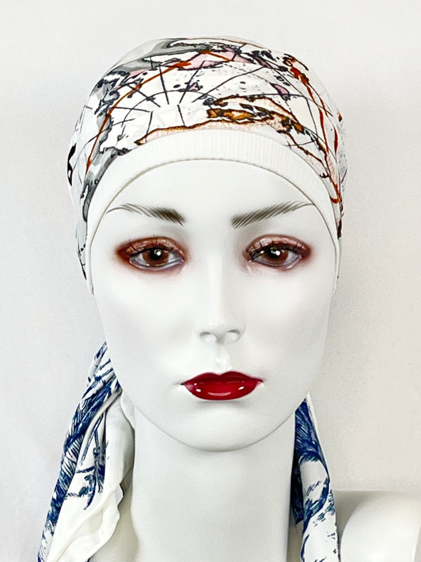 Kopftücher / kühle Farben