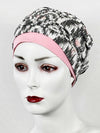 Chemo Mützen Kombination Ikat Print & Beanie Altrose