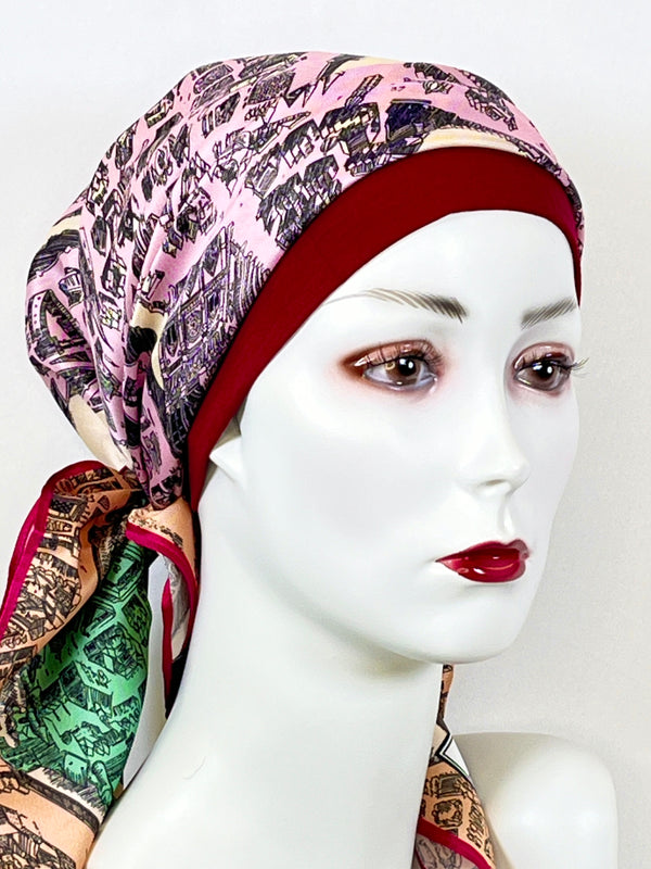 Kopftücher / kühle Farben