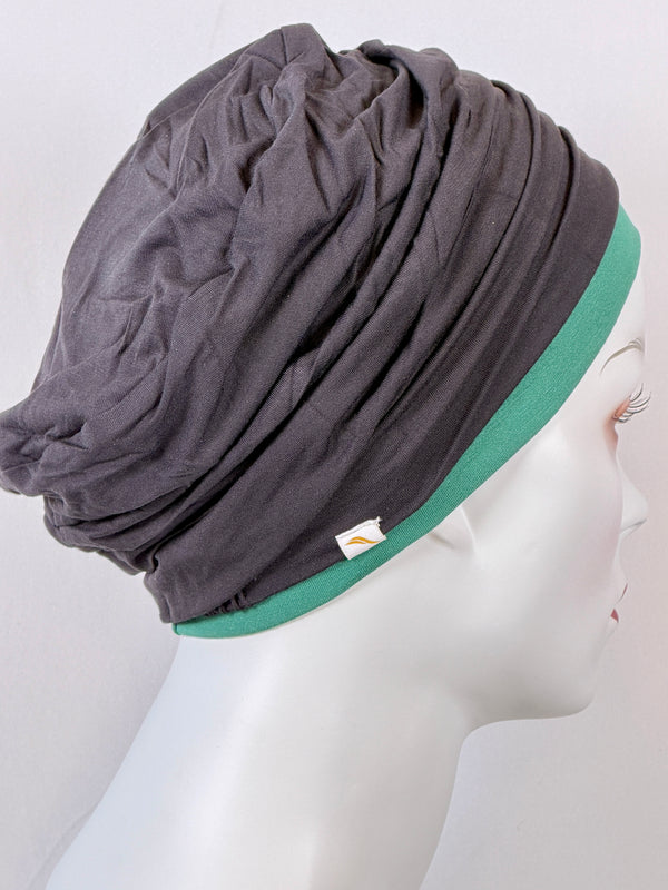 Mütze für Chemo & Alopezie - Uni Schwarz Kombinationen