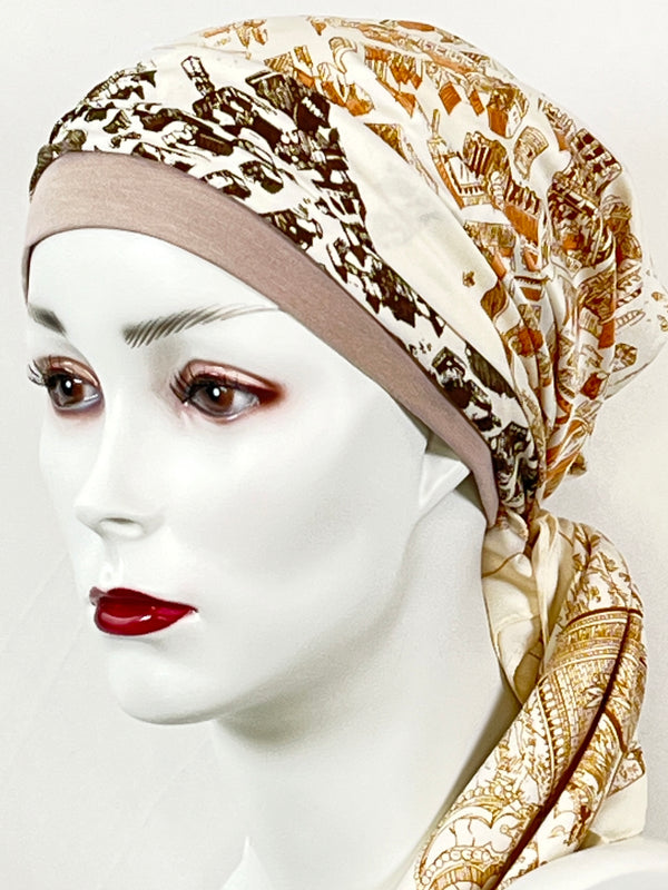 Kopftücher / warme Farben