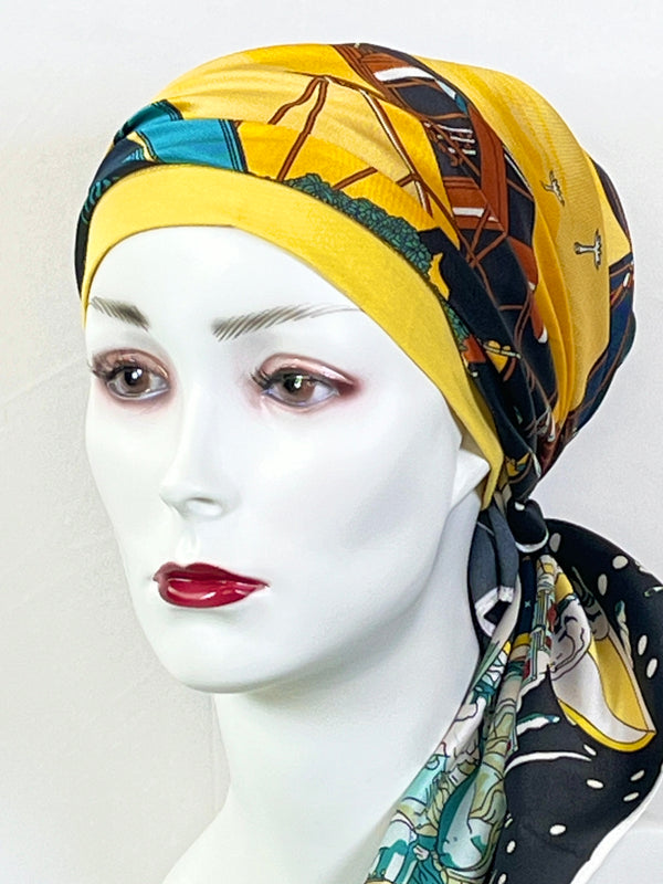 Kopftücher / kühle Farben