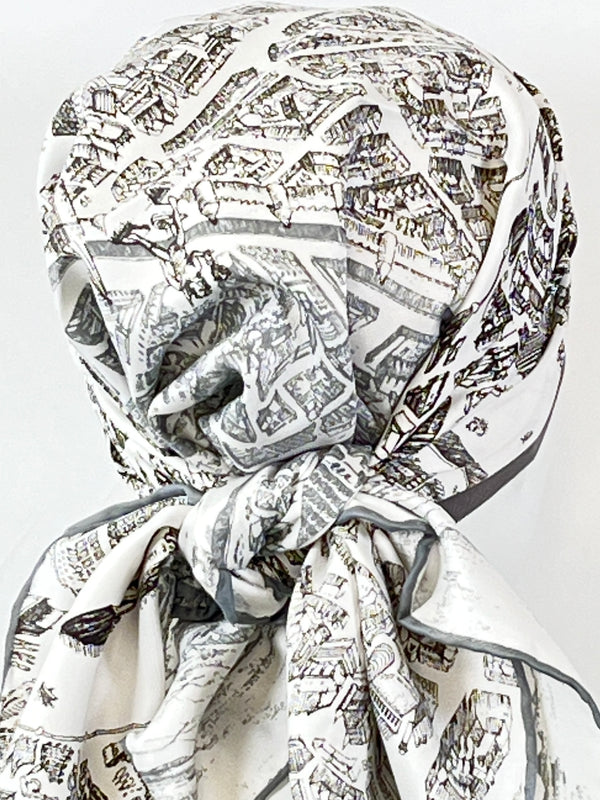 Kopftücher / kühle Farben