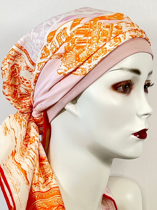 Kopftücher / warme Farben