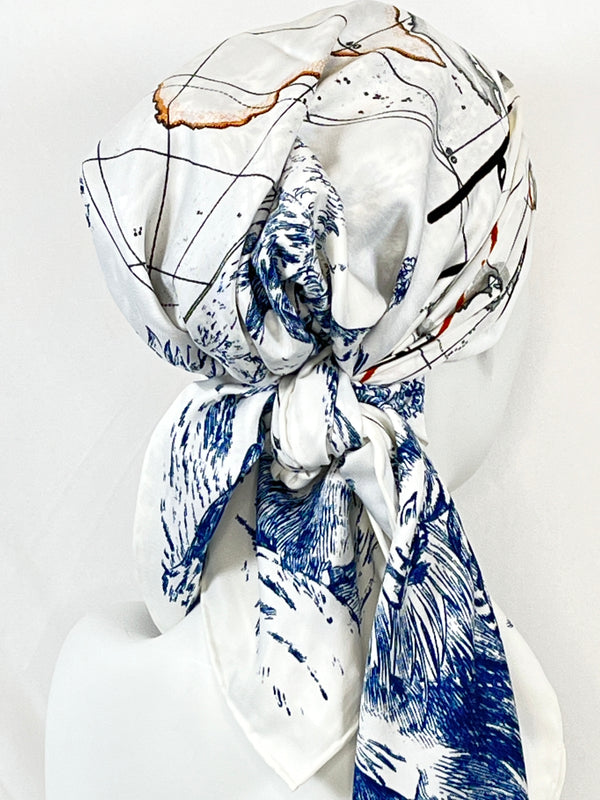 Kopftücher / kühle Farben