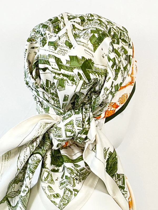 Kopftücher / warme Farben