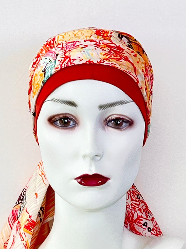 Kopftücher / warme Farben