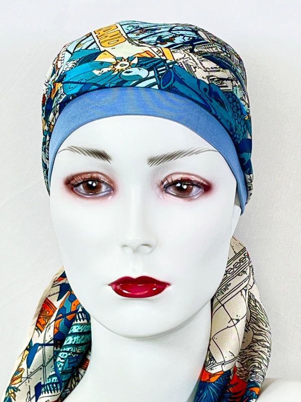 Kopftücher / warme Farben