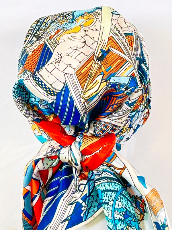 Kopftücher / warme Farben